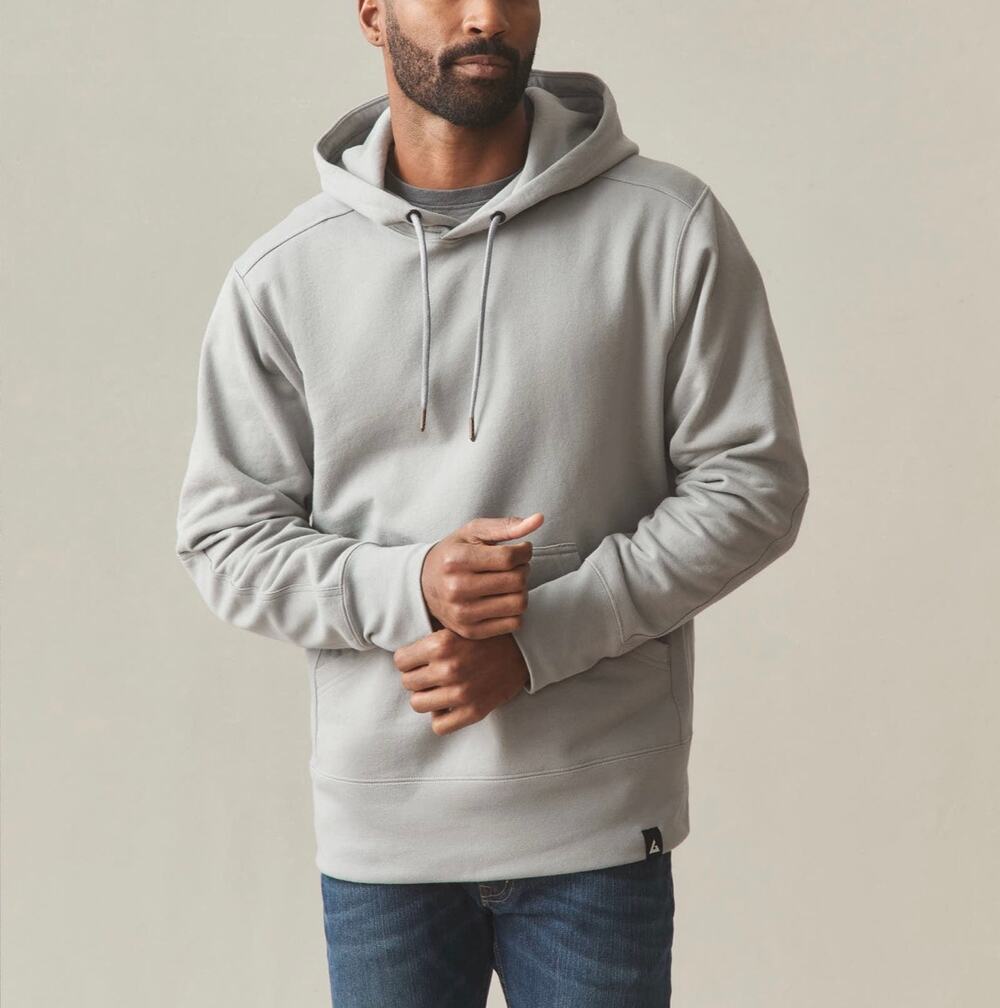 American Giant Men's Classic Pullover Cotton Hoodie Sharkskin Grey Medium NWOT